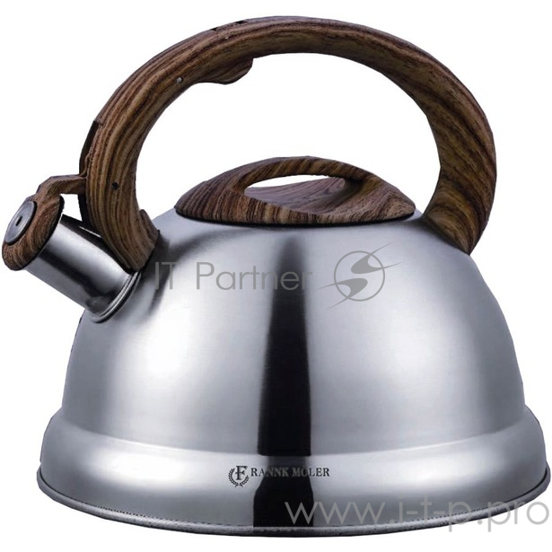 Чайник для плиты Frank Moller FM-550 (12) 3 л. ручка под дерево