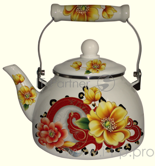 Чайник для плиты Mercury MC-7530 (12) 2,2 л. эмалированный