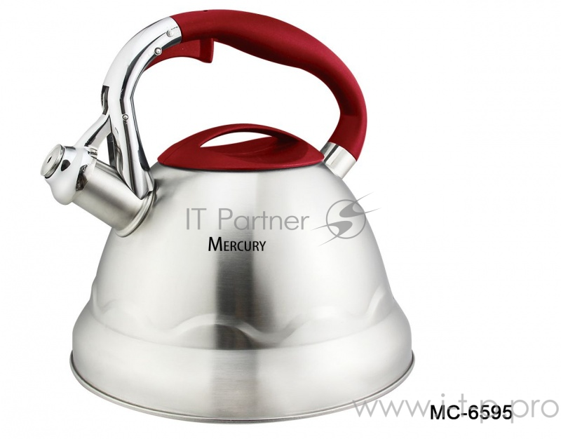 Чайник для плиты Mercury MC-6595 (12) 3,0 л. со свистком