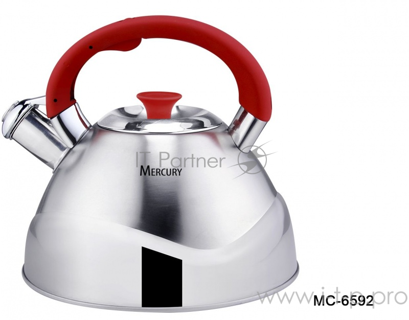 Чайник для плиты Mercury MC-6592 (12) 3,0 л. со свистком