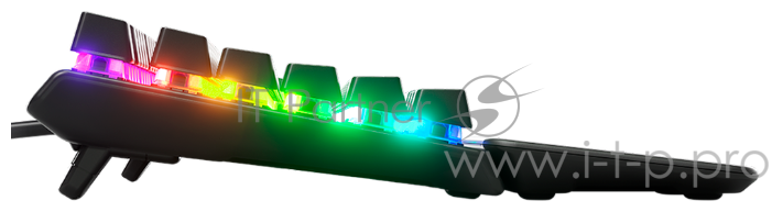 Клавиатура Steelseries Apex Pro TKL RU механическая черный USB Multimedia for gamer LED (подставка для запястий)