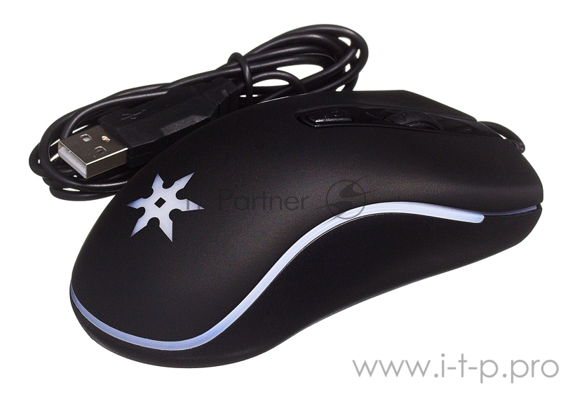 Мышь Oklick 704G TOKUGAWA черный оптическая (1600dpi) USB (4but)