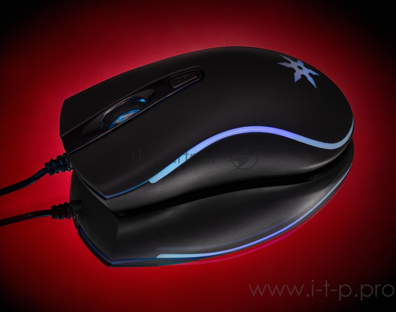 Мышь Oklick 704G TOKUGAWA черный оптическая (1600dpi) USB (4but)