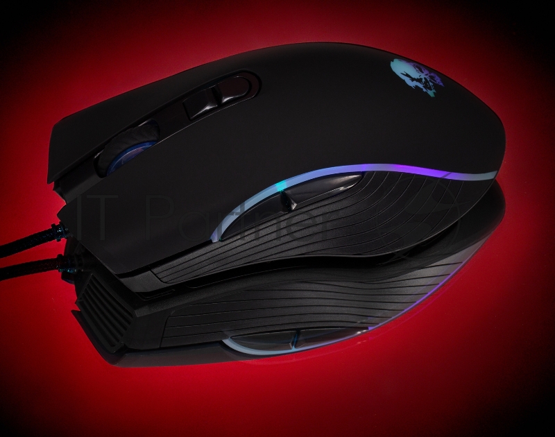 Мышь Oklick 708G MYSTERY черный оптическая (3200dpi) USB (7but)