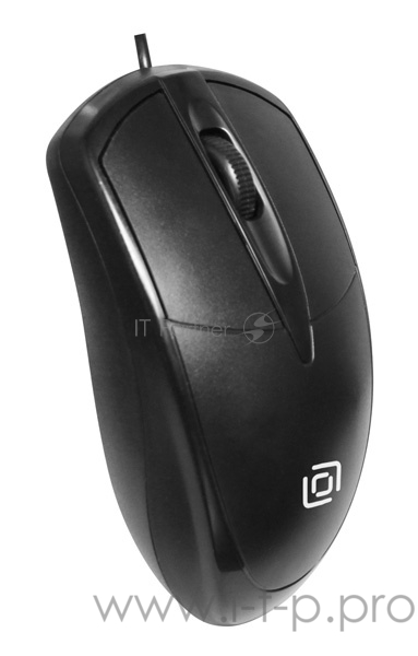 Мышь Oklick 125M черный оптическая (1500dpi) USB (2but)