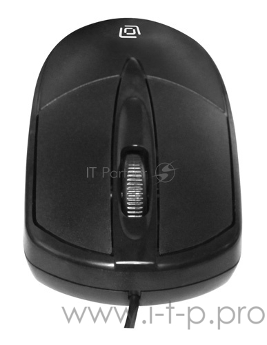 Мышь Oklick 125M черный оптическая (1500dpi) USB (2but)