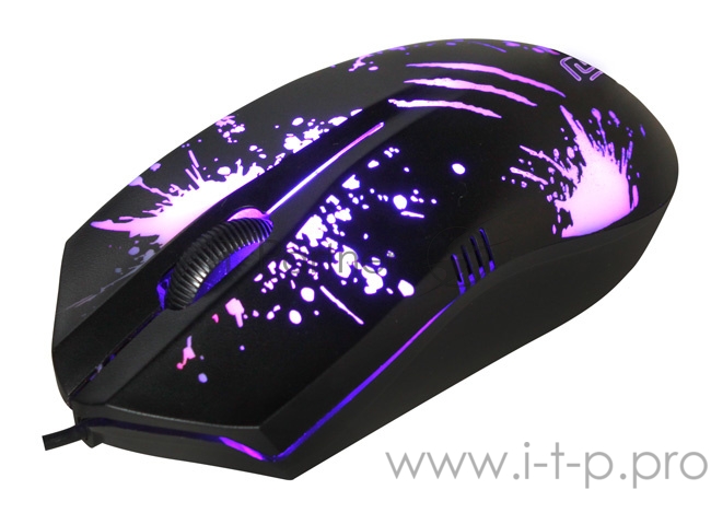 Мышь Oklick 399M STIGMA черный оптическая (1000dpi) USB (3but)