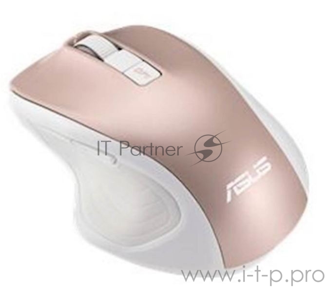 ASUS MW202 беспроводная мышь бело-розовая (RF 2.4GHz, 4000 dpi, USB, 5 кнопокl, Optical, 90XB066N-BMU010)