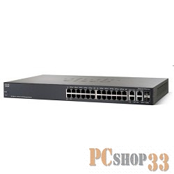 Сетевое оборудование Cisco SB SRW224G4-K9-EU Cisco SB 24-port 10/100 управляемый коммутатор w/Gig Uplinks