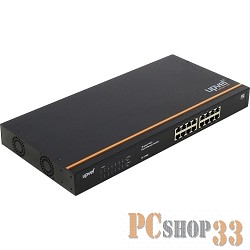 Сетевое оборудование UPVEL UP-216FE Коммутатор 16-портов PoE+ до 30Вт на порт 10/100 Мбит/с (металлический корпус, крепление для монтажа в стойку, Maximum PoE Output Power: 260W)