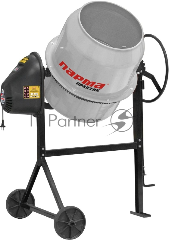 Бетоносмеситель ПАРМА Б-141-Э 600 Вт чуг.венец объем бака/смеси 140/75л