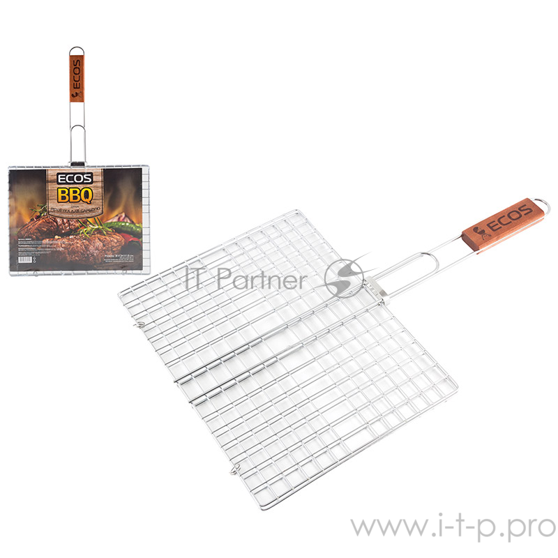 Ecos Решетка для барбекю ECOS-22012D (Хромированная, размер: 31 x 24 x 1.5см)