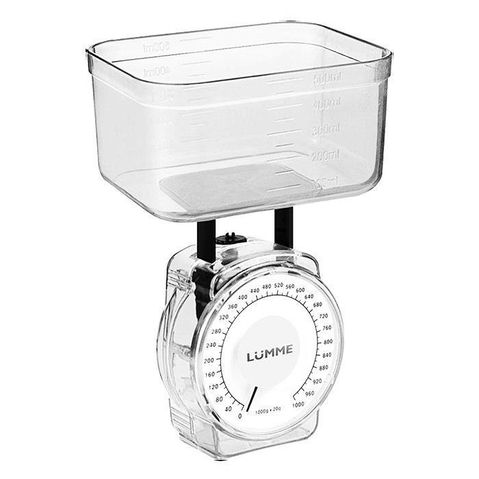 Весы кухонные механические LUMME LU-1301 белый жемчуг