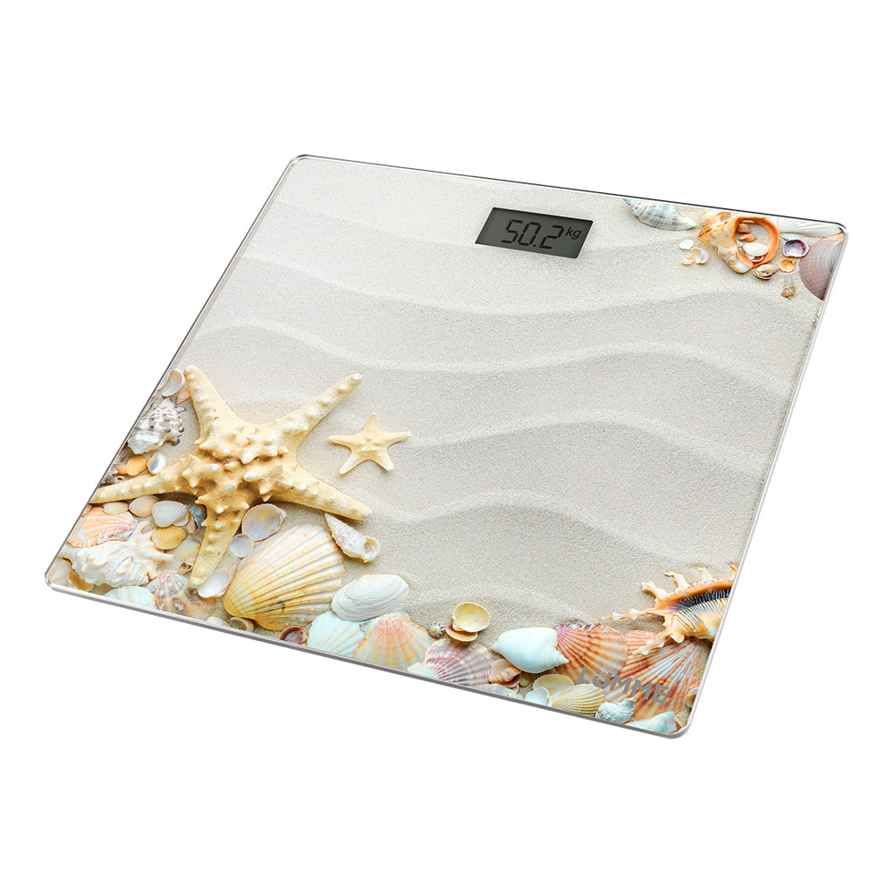 Весы напольные электронные LUMME LU-1328 рисунок Морской пляж
