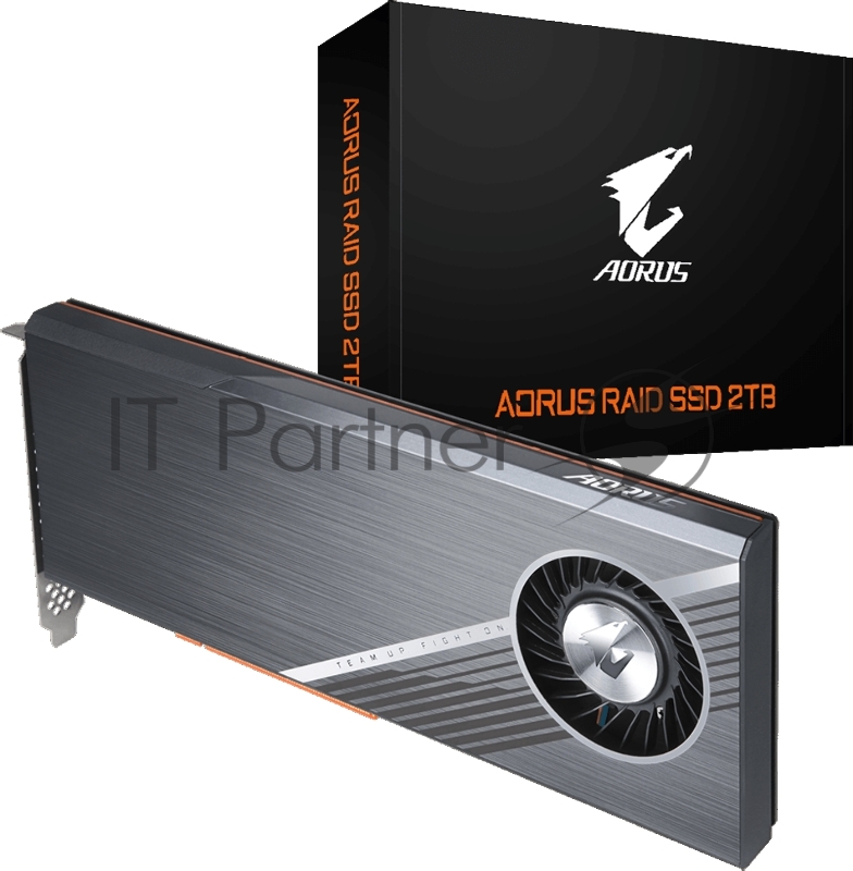PCIe 2TB Gigabyte AORUS RAID Client SSD GP-ASACNE2200TTTDA PCIe Gen3x8 with NVMe, 6300/6000, MTBF 1.8M, 3D TLC, 512MB, 700TBW, 0.192DWPD, NVMe 1.3, H