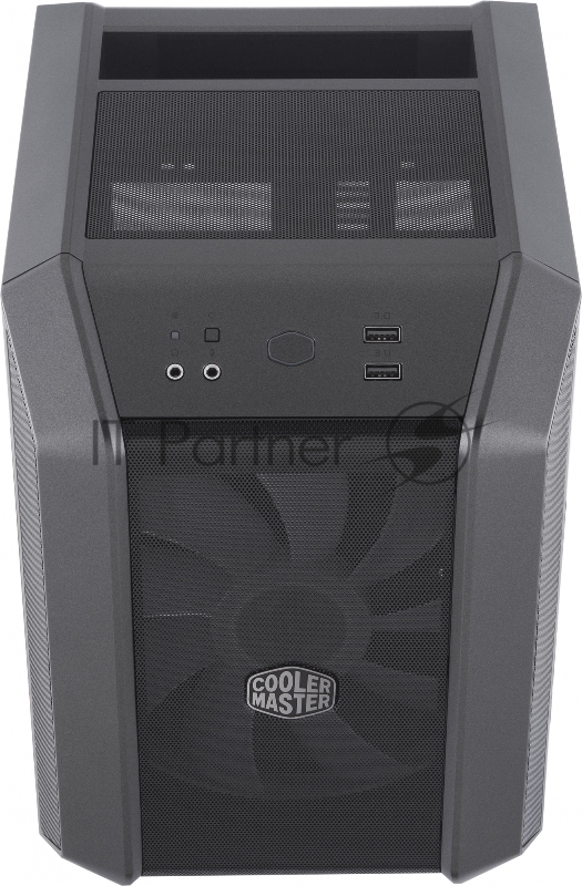 Корпус без БП Cooler Master MasterCase H100 Mesh, USB3.0x2, 1x200 ARGBFan, 1x RGB Controller, Black-Iron Grey, mITX, w/o PSU