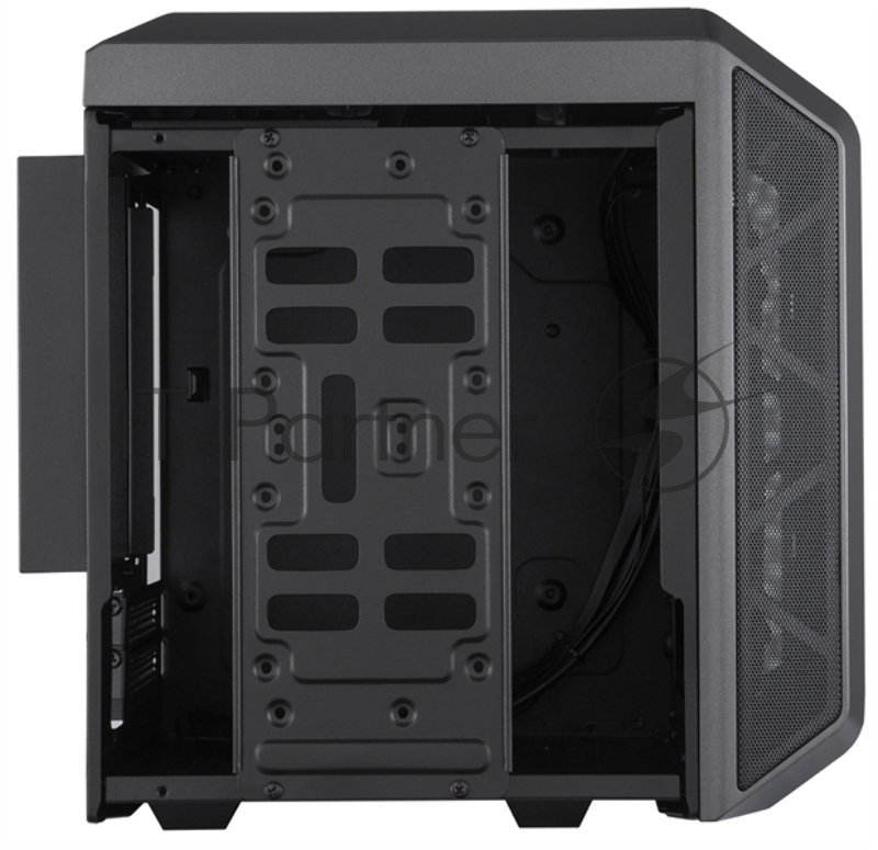 Корпус без БП Cooler Master MasterCase H100 Mesh, USB3.0x2, 1x200 ARGBFan, 1x RGB Controller, Black-Iron Grey, mITX, w/o PSU