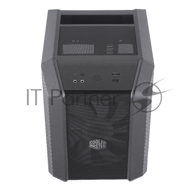 Корпус без БП Cooler Master MasterCase H100 Mesh, USB3.0x2, 1x200 ARGBFan, 1x RGB Controller, Black-Iron Grey, mITX, w/o PSU