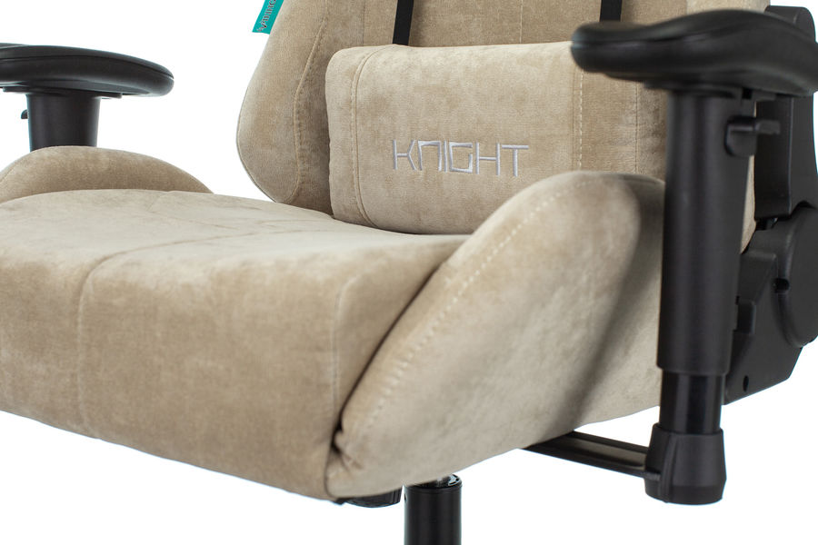 Кресло игровое Бюрократ VIKING KNIGHT LT21 FABRIC песочный крестовина металл