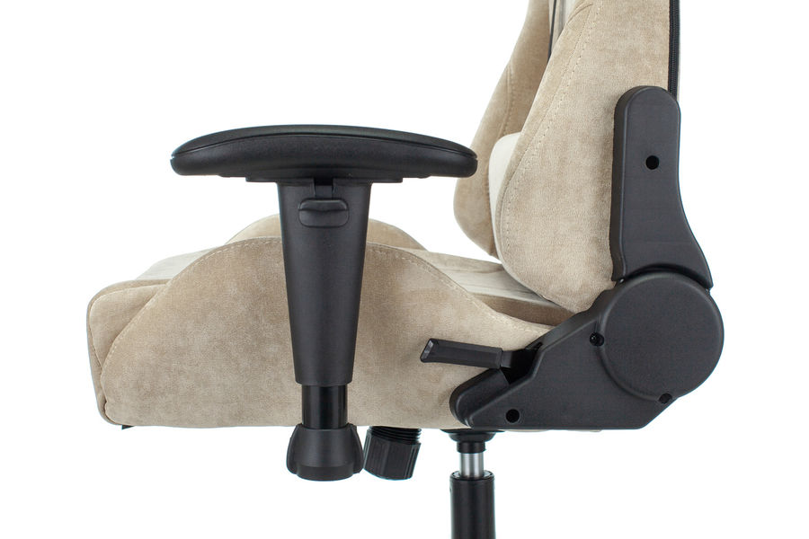 Кресло игровое Бюрократ VIKING KNIGHT LT21 FABRIC песочный крестовина металл