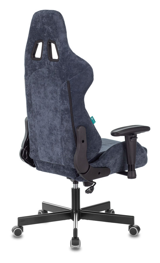 Кресло игровое Бюрократ VIKING KNIGHT LT27 FABRIC синий крестовина металл