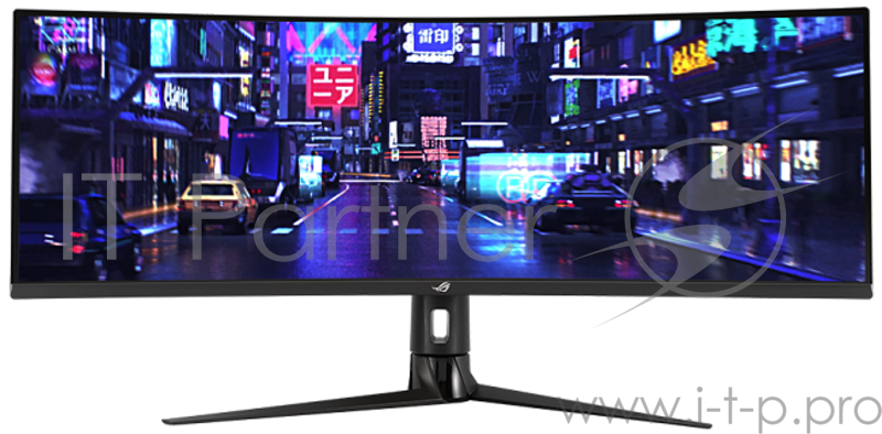 Монитор ASUS 43 ROG Strix XG43VQ VA изогнутый 3840x1200, ProGaming, 1ms, 450cd/m2, 178°/178°, 3000:1, HDMI*2, DP, USB-Hub, 120Hz, HDR, колонки, FreeSync, Tilt, Swivel, HAS, VESA, Black, 90LM0580-B01170