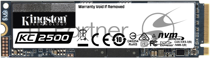Твердотельный накопитель Kingston 1000GB KC2500 M.2 2280 NVMe R/W 3500/2900MB/s IOPs 375 000/300 000, 600TBW