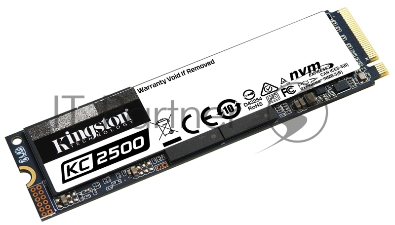 Твердотельный накопитель Kingston 1000GB KC2500 M.2 2280 NVMe R/W 3500/2900MB/s IOPs 375 000/300 000, 600TBW