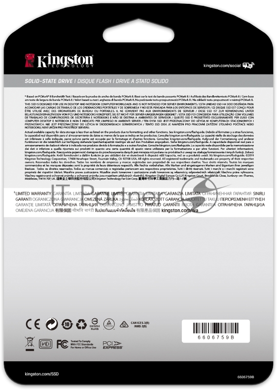 Твердотельный накопитель Kingston 250GB KC2500 M.2 2280 NVMe R/W 3500/1200MB/s IOPs 375 000/300 000, 150TBW