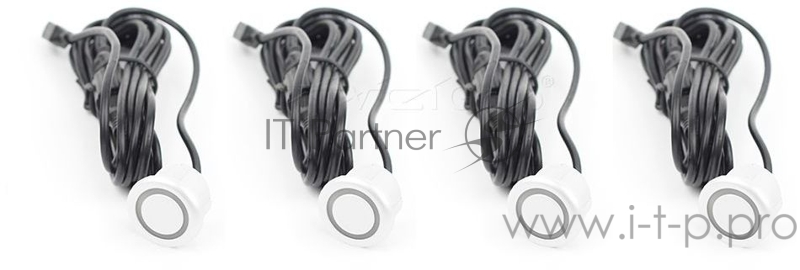 Парковочный Радар ACV APS-231 4 датчика 18мм белый