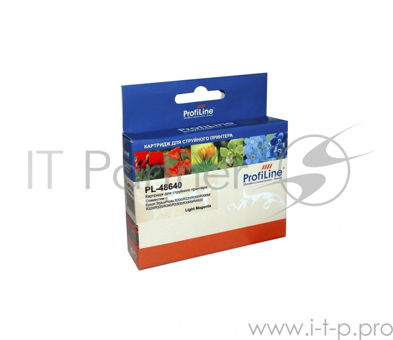 Картридж PL-48640 для принтеров Epson StylusPhoto R200/R220/R300/R300M/R320/R325 Light Magenta водн ProfiLine