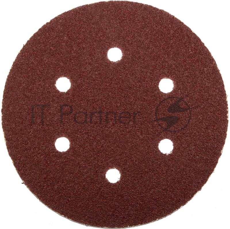 Круг шлифовальный ЗУБР МАСТЕР (35566-150-040) универсальный, из абразивной бумаги на велкро основе, 6 отверстий, Р40, 150мм, 5шт