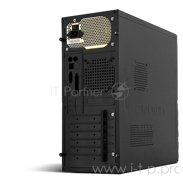 Корпус CROWN Корпус Miditower CMC-SM162 black/red ATX (CM-PS450W smart)