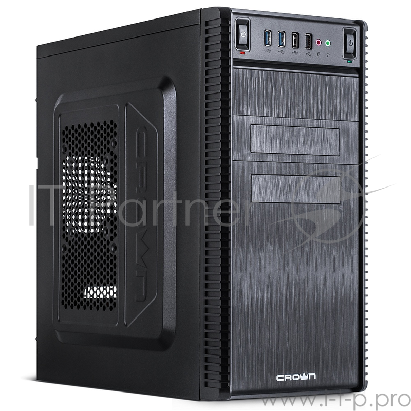 Корпус MiniTower CROWN CMC-403 black mATX w/o ( Office Тип: Mini Tower Стандарт МП: Micro ATX Стандарт БП: ATX Размер: 370*185*375 мм 0,4-0,5 мм SGCC Отсеки 5,25 внешний 2 шт. 5,25 внутренний 3 шт. 3,5 внешний 2 шт. 3,5 внутренний 5 шт. 2,5 внутре