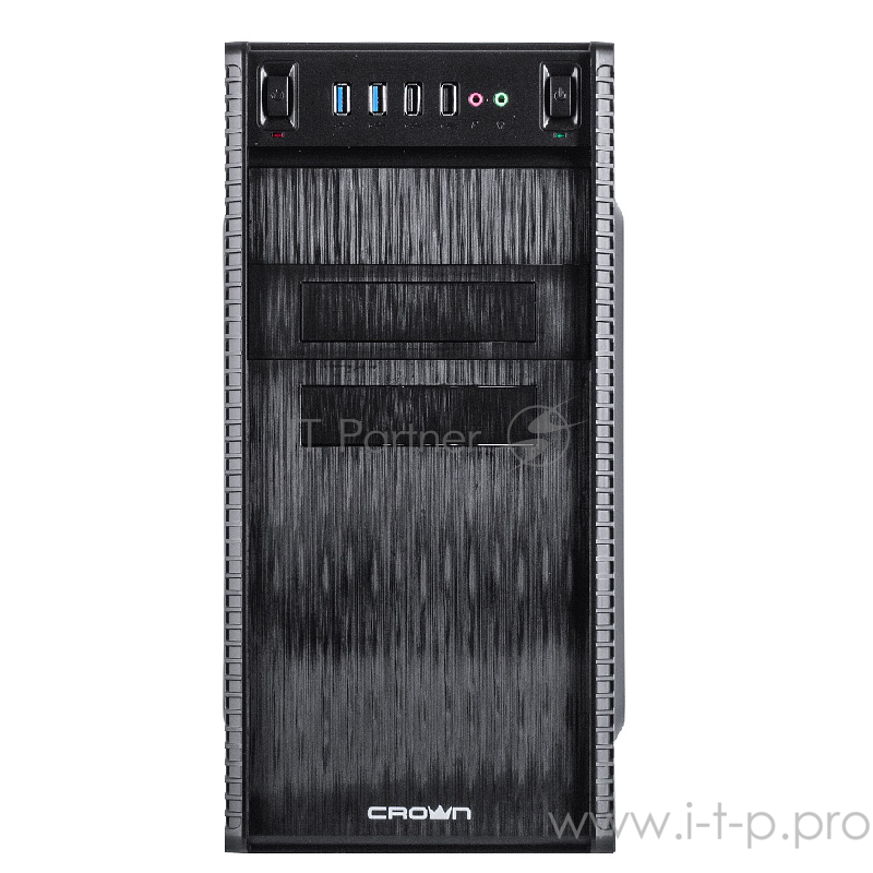 Корпус MiniTower CROWN CMC-403 black mATX w/o ( Office Тип: Mini Tower Стандарт МП: Micro ATX Стандарт БП: ATX Размер: 370*185*375 мм 0,4-0,5 мм SGCC Отсеки 5,25 внешний 2 шт. 5,25 внутренний 3 шт. 3,5 внешний 2 шт. 3,5 внутренний 5 шт. 2,5 внутре