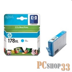 Расходные материалы HP CB323HE Картридж №178XL, Cyan {Photosmart C5383/C6383/D5463, Cyan}