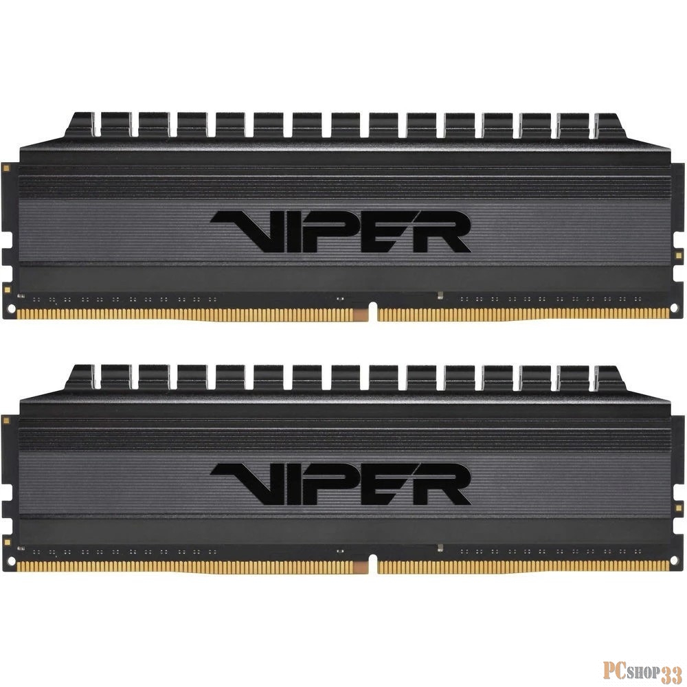 Оперативная память DDR 4 DIMM 64Gb (32GBx2) PC24000, 3000Mhz, PATRIOT BLACKOUT Kit (PVB464G300C6K) (retail)