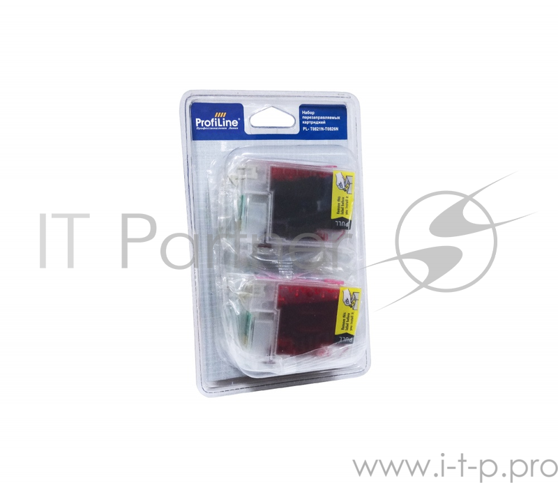 Перезаправляемые картриджи T0481-T0486 для Epson StylusPhoto R200/R300/R300M/R320/R340/RX50 водн заправленные 6*16 мл с чипом ProfiLine