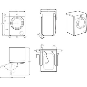 Стиральная машина Electrolux EW9F1R61B класс: A+++-55% загр.фронтальная макс.:10кг белый