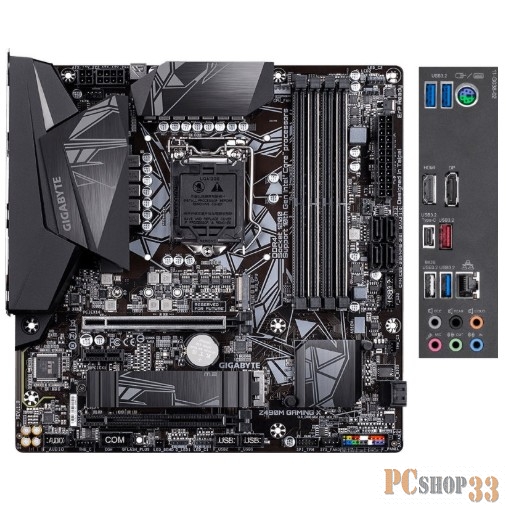 Материнская плата LGA1200, 4 x DDR4 2133 (3200 OC), Z490M GAMING X, RTL