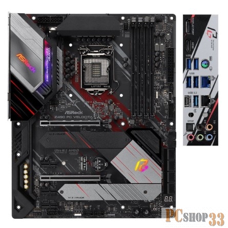 Материнская плата Z490 S1200 ATX Z490 PG VELOCITA ASROCK