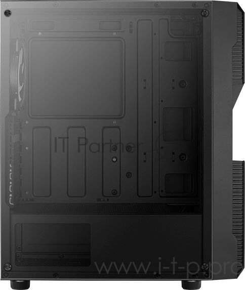 Корпус Aerocool Menace Saturn FRGB-G-BK-v1 черный без БП ATX 4x120mm 2xUSB2.0 1xUSB3.0 audio bott PSU