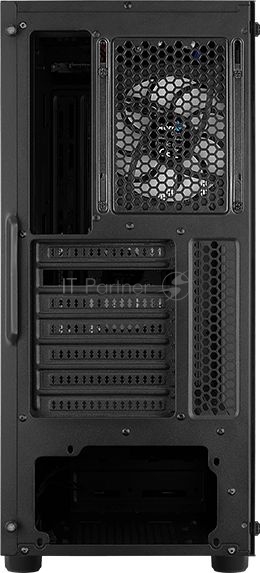 Корпус Aerocool Menace Saturn FRGB-G-BK-v1 черный без БП ATX 4x120mm 2xUSB2.0 1xUSB3.0 audio bott PSU