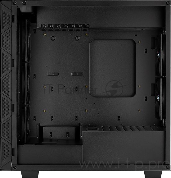 Корпус Aerocool Flo Saturn FRGB-G-BK-v1 черный без БП ATX 1x120mm 2xUSB2.0 2xUSB3.0 audio bott PSU