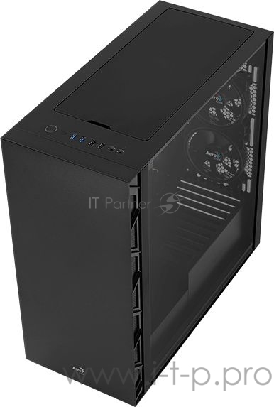 Корпус Aerocool Flo Saturn FRGB-G-BK-v1 черный без БП ATX 1x120mm 2xUSB2.0 2xUSB3.0 audio bott PSU
