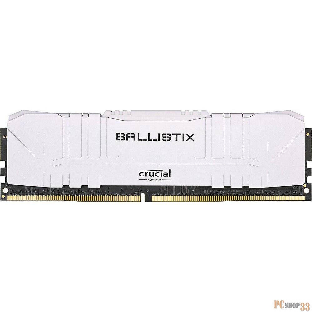 Память для настольных систем, Crucial DRAM Ballistix White 8GB DDR4 2666MT/s CL16 Unbuffered DIMM 288pin White, EAN: 649528824493.(RCISBL8G26C16U4W