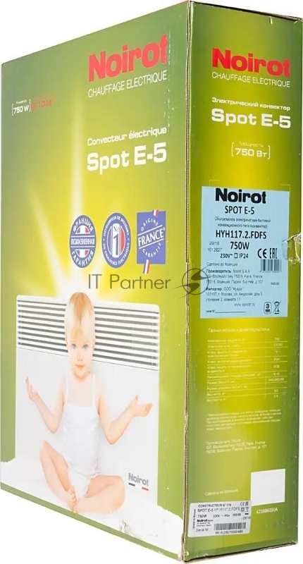Конвектор NOIROT SPOT E-5 750W электрический 750Вт