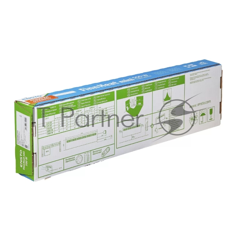 Конвектор ENSTO EPHBMM05PR FinnHeat MINI,мех.термост, 500Вт