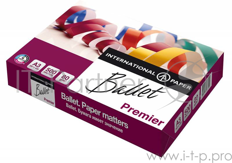 Бумага International Paper БалетПремьер A3/80г/м2/500л. 161СIE