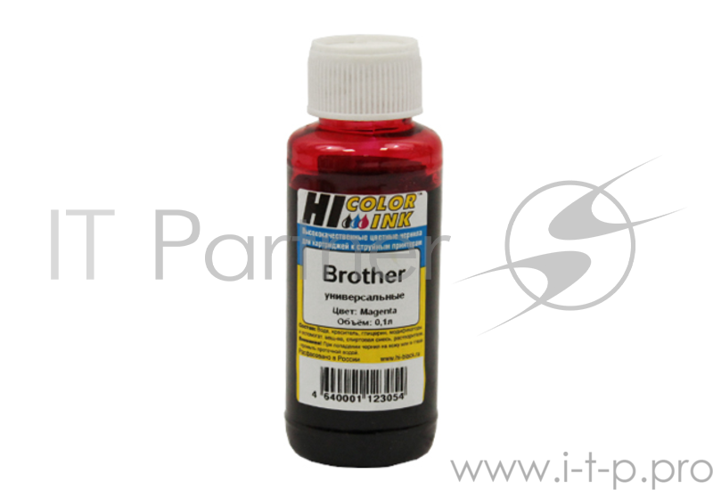 Чернила Brother водные унив (Hi-Сolor), 0.1л, magenta